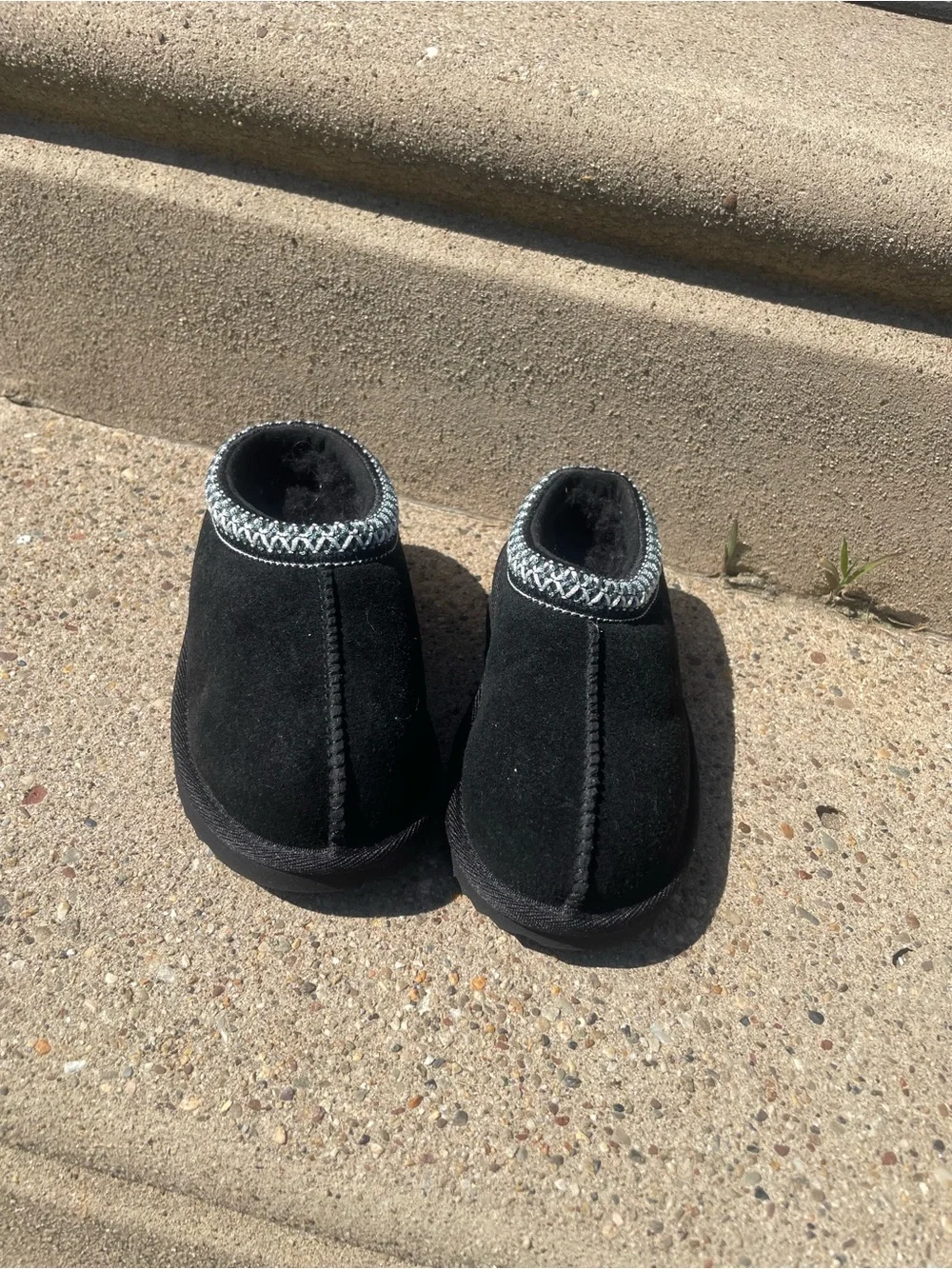 Kids Black Cozy Slip-On Shoes